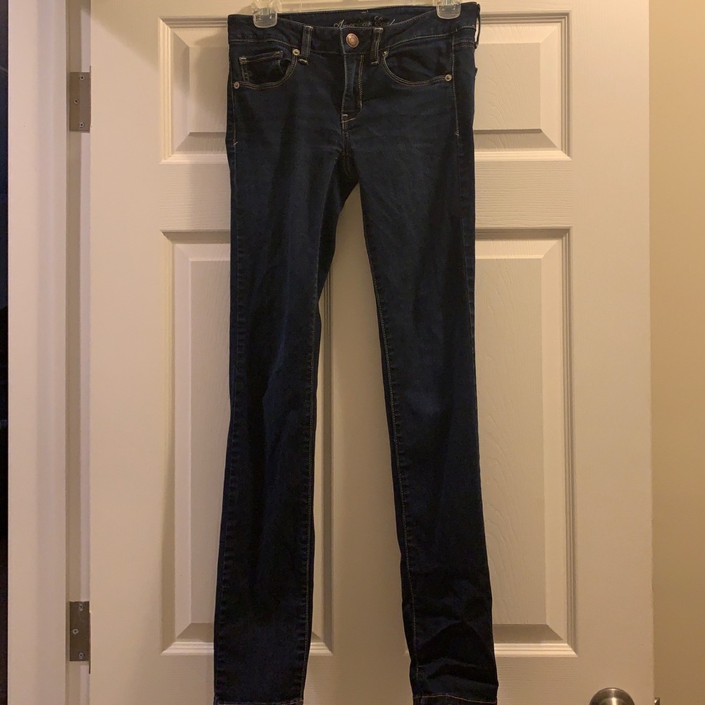 Super Stretch Low Rise Skinny Jean 6 Reg Dark Wash